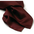 Maroon Polyester Satin Scarf - 30"x30"